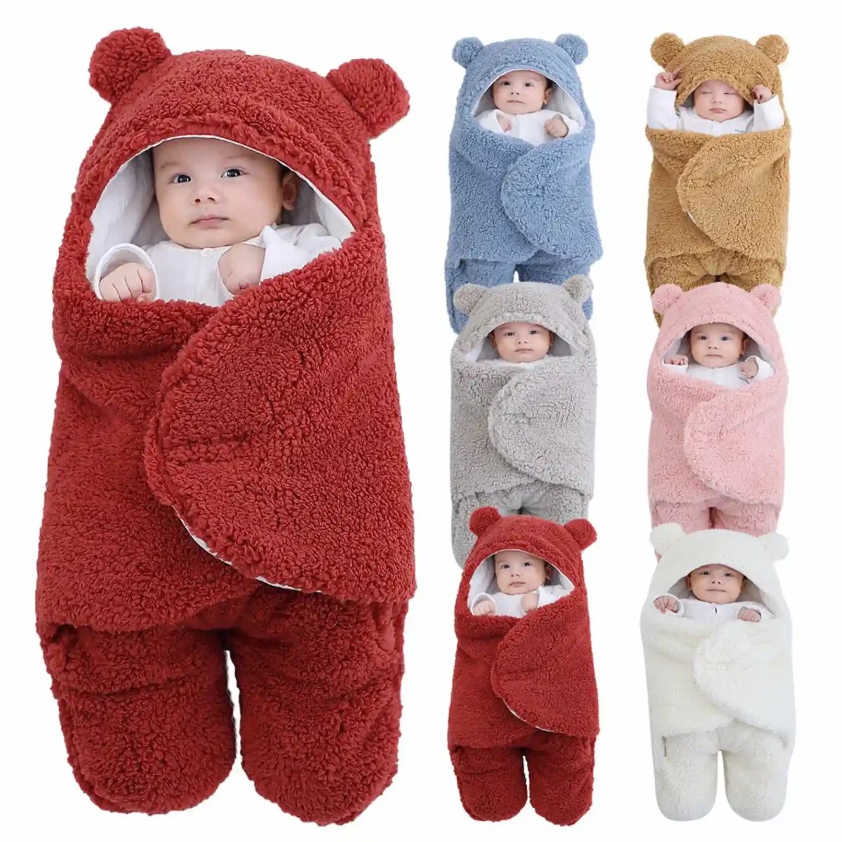 Ultra-Soft Fluffy Fleece Baby Sleeping Bag