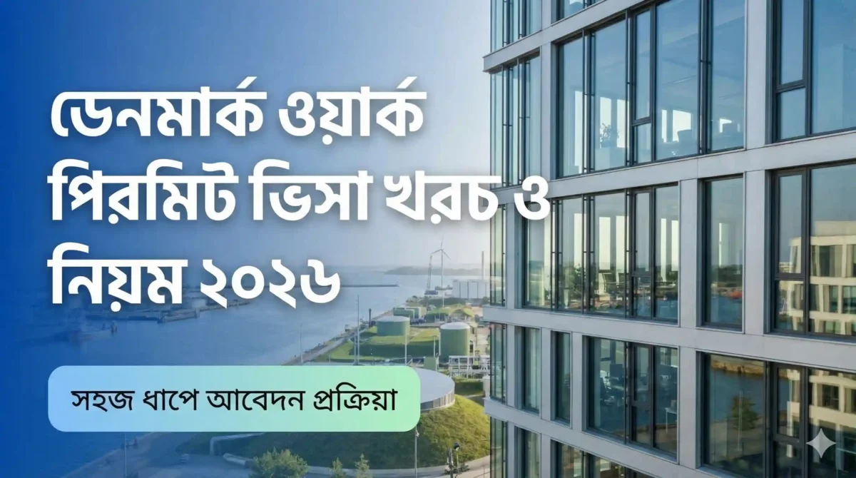 ডেনমার্ক ওয়ার্ক পারমিট ভিসা খরচ ও আবেদনের নিয়ম ২০২৬
