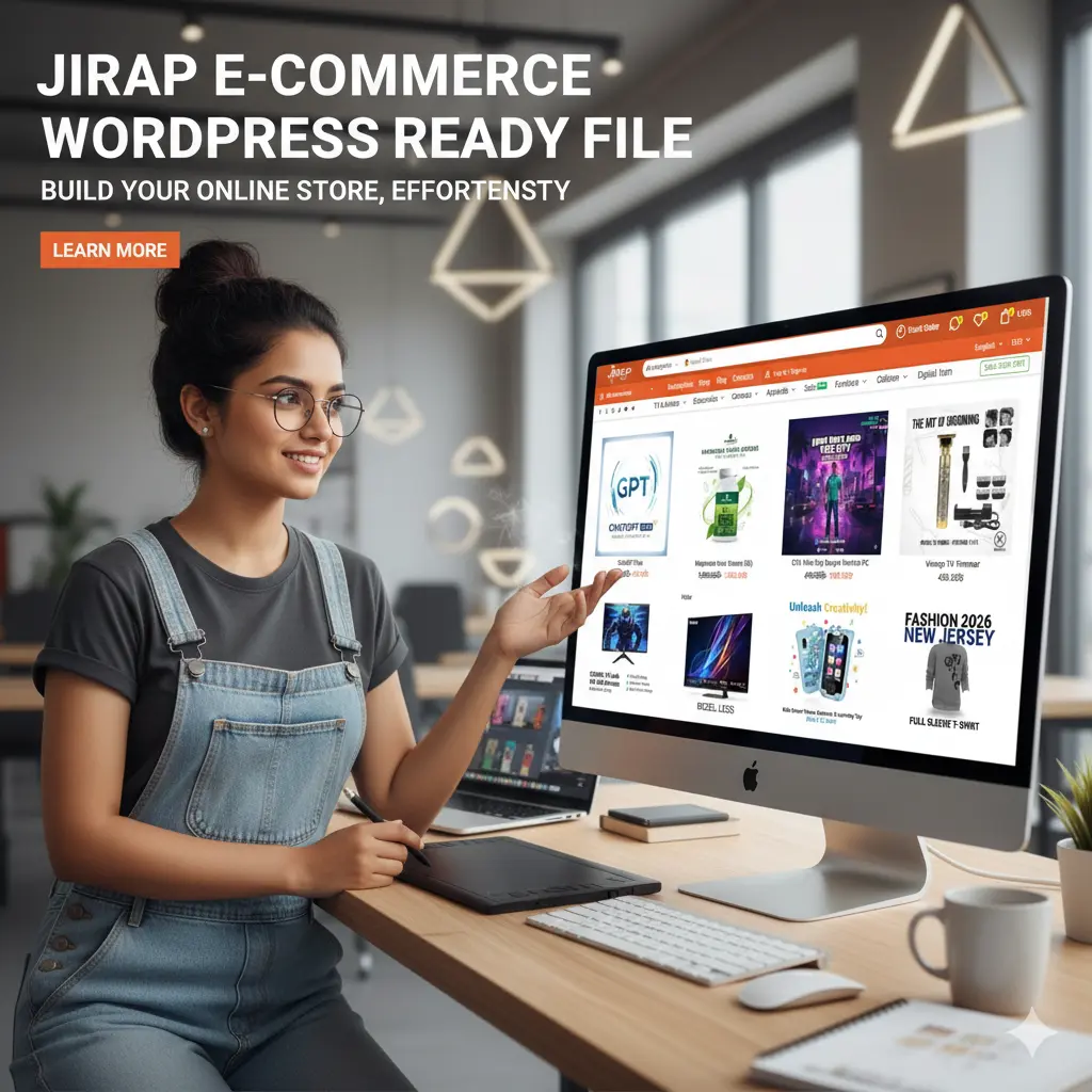 JIRAP E-Commerce Wordpress Website Ready File