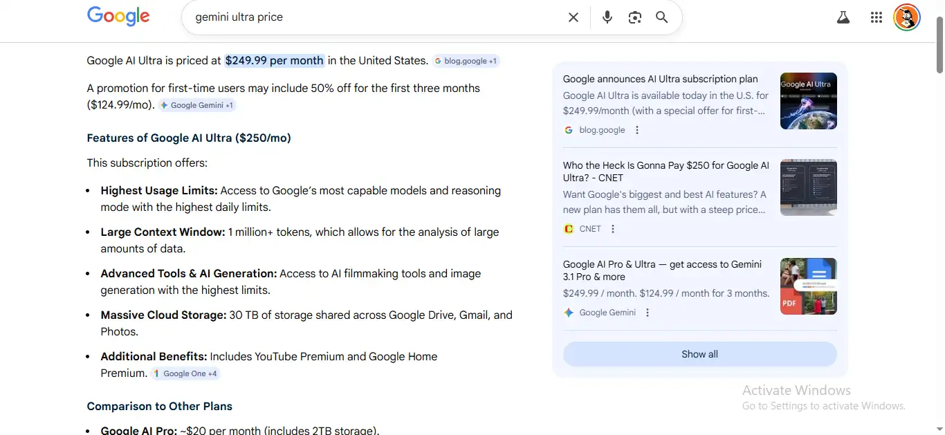 Google AI Ultra Subscription Veo 3