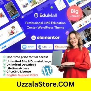Edumall WordPress Theme (Active) – LMS Education Theme