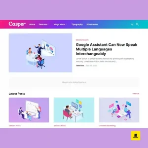 Casper Responsive Premium Blogger Template