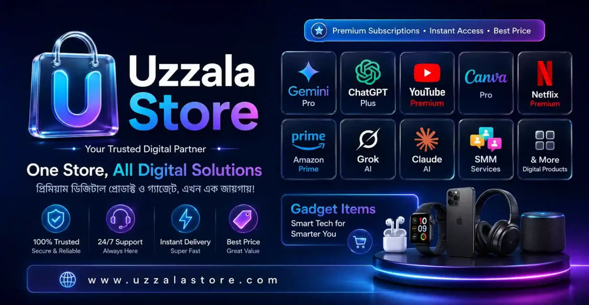 Digital Product Selling website uzzala Store