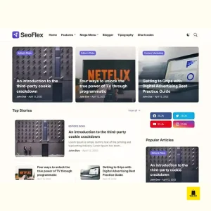 SeoFlex Premium Blogger Template