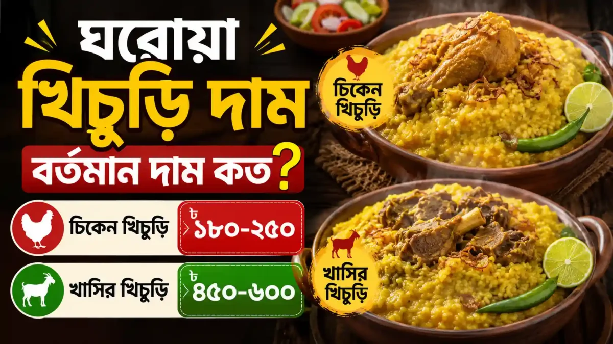 ঘরোয়া খিচুড়ি দাম ২০২৬ চিকেন, খাসির খিচুড়ির বর্তমান দাম কত