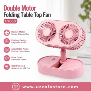 Double Motor Folding Table Top Fan FY050
