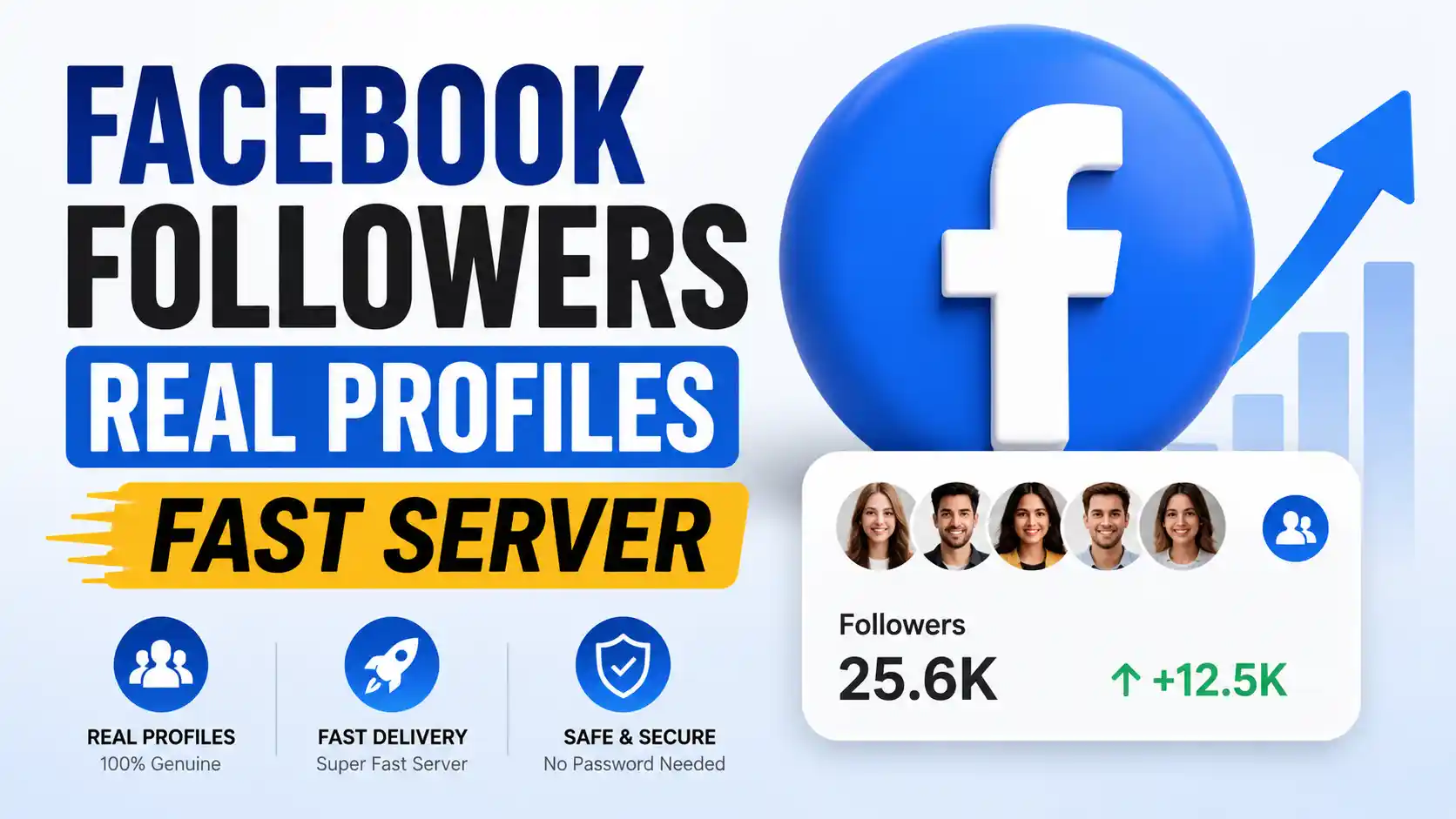 Facebook Followers Real Profiles Fast Server - নিরাপদ ও দ্রুত সার্ভিসের সহজ সমাধান