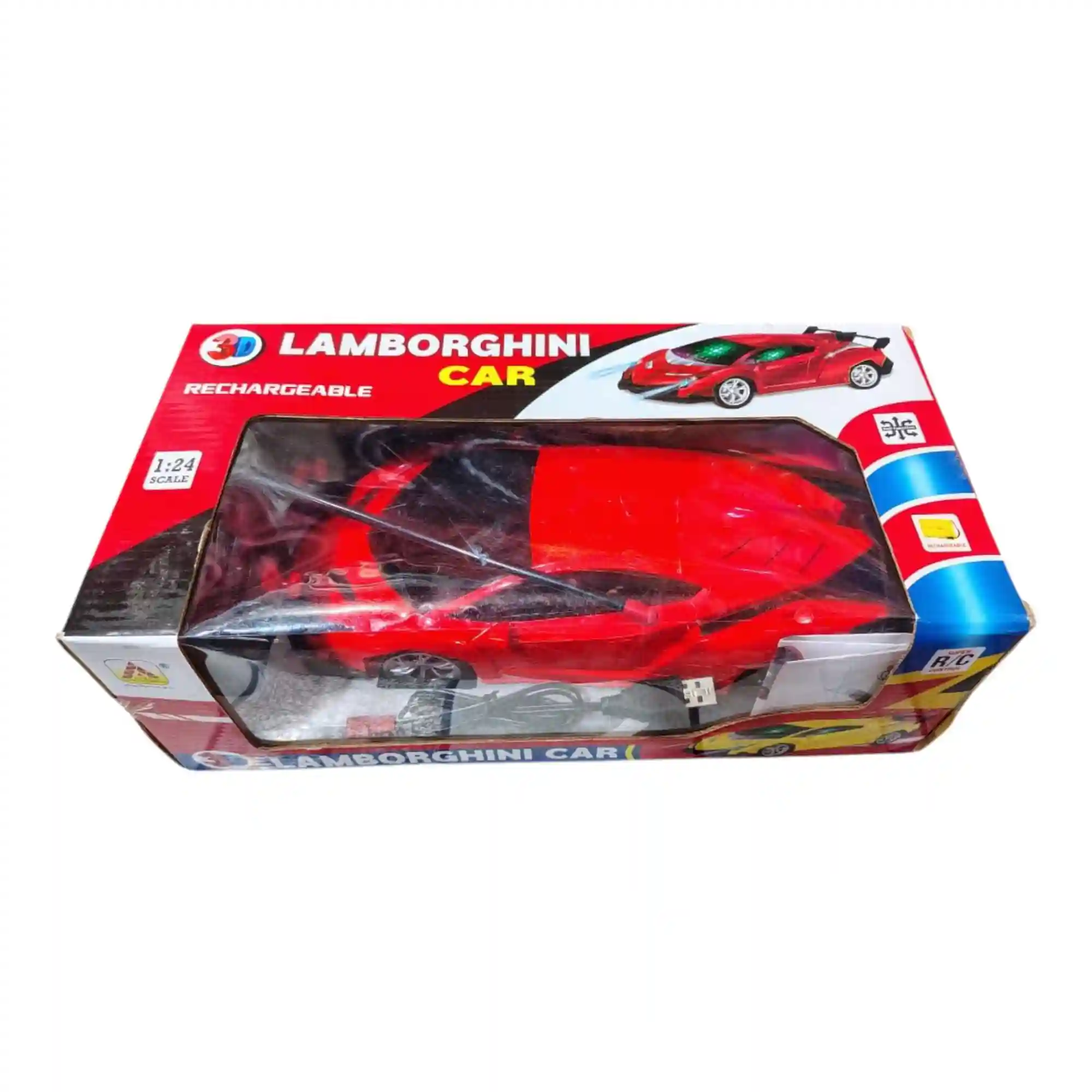Lamborghini Music Lighting Car Model Rechargeable Remote Control RC Car For Kids image