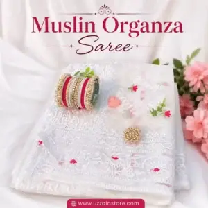 Muslin Organza Saree