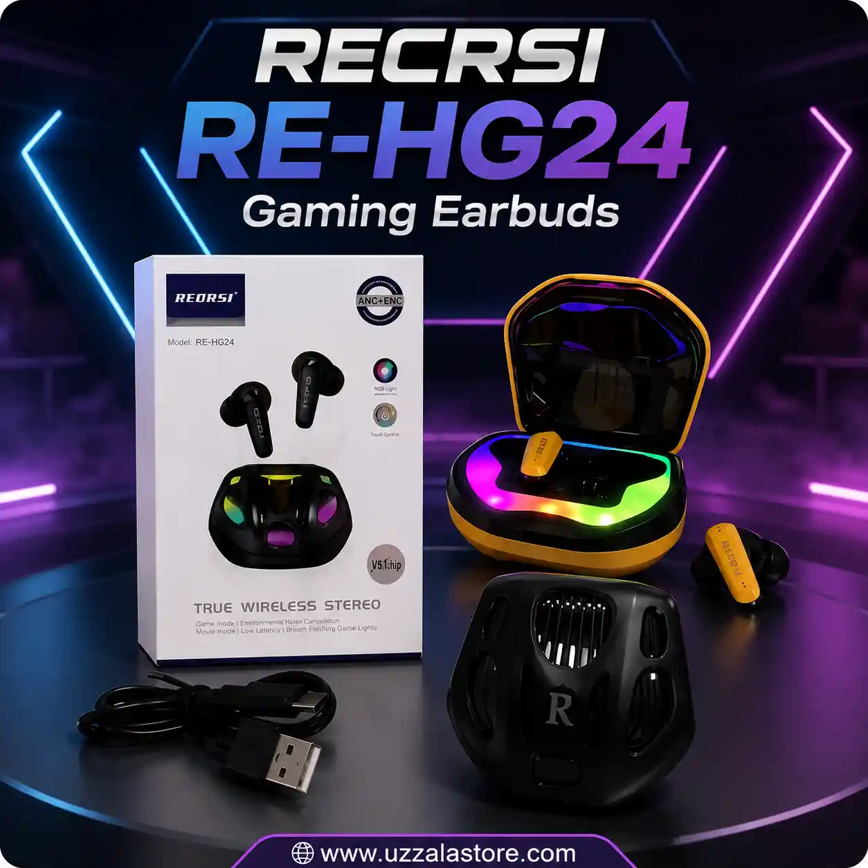 RECRSI RE-HG24 Gaming Earbuds thumbnail