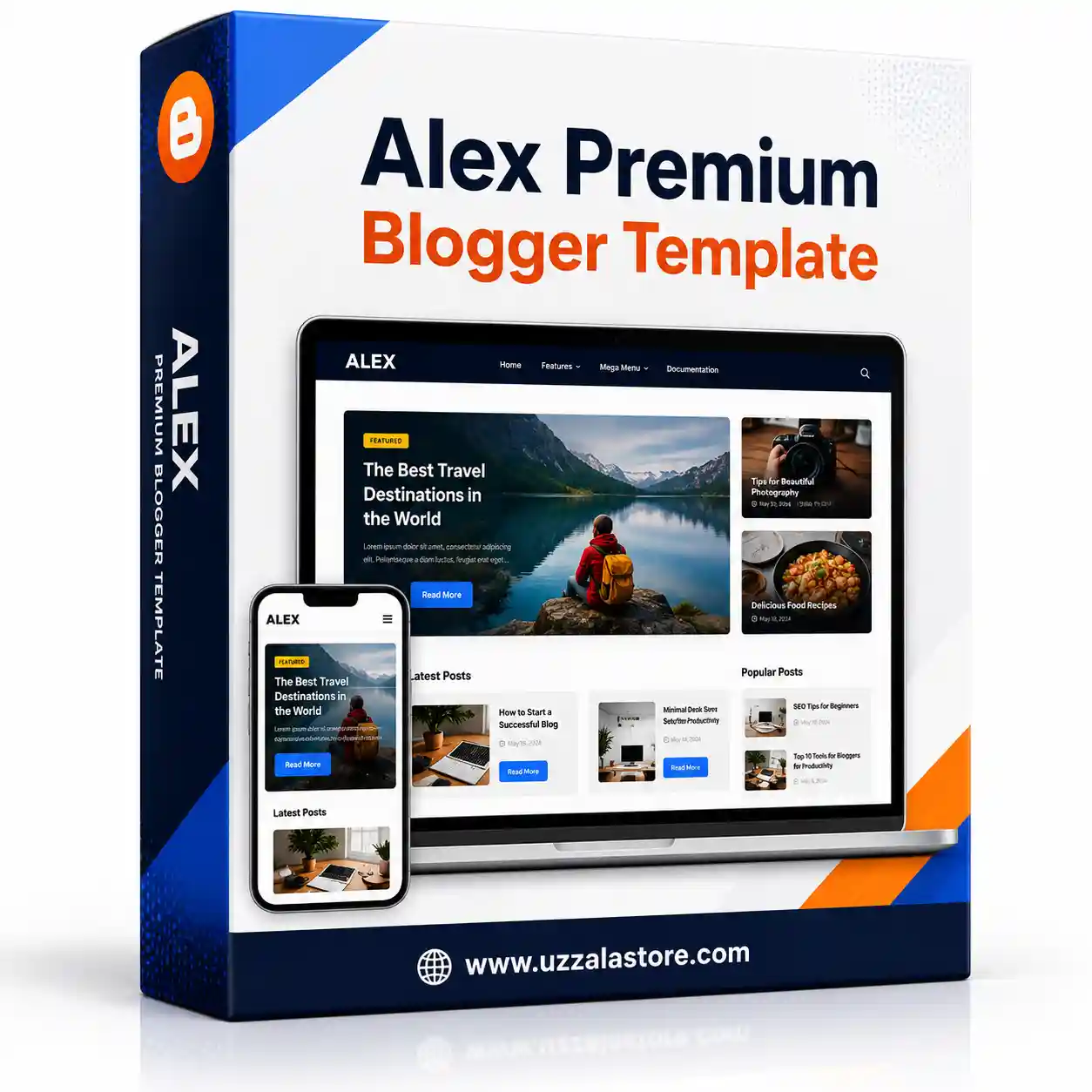 Alex Premium Blogger Template