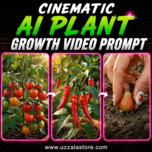CINEMATIC AI PLANT GROWTH VIDEO PROMPT