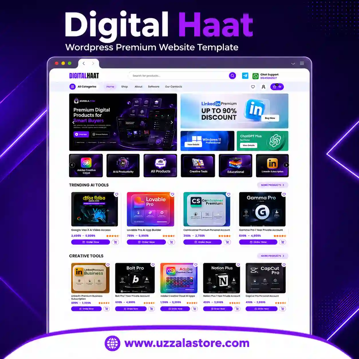 Digital Haat – WordPress Premium Website Template
