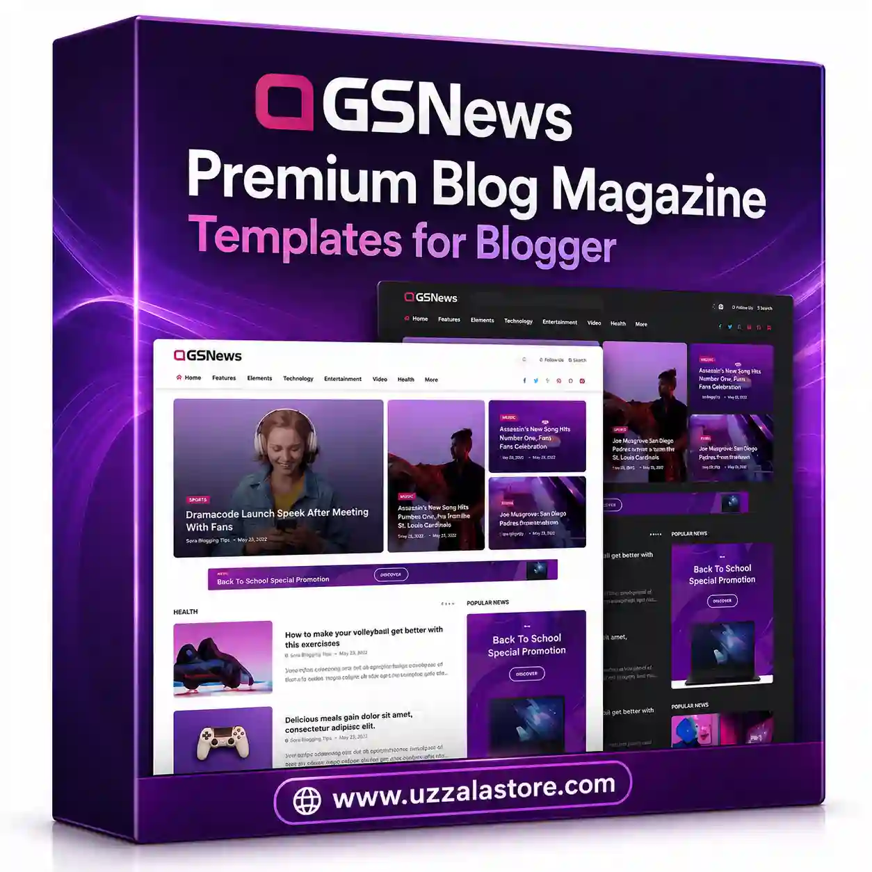 GSNews Premium Blog Magazine Templates for Blogger thumbnail