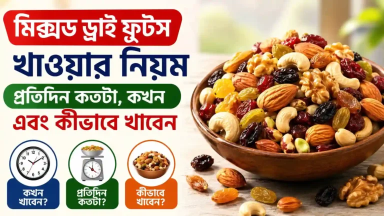 মিক্সড ড্রাই ফ্রুটস খাওয়ার নিয়ম প্রতিদিন কতটা, কখন এবং কীভাবে খাবেন
