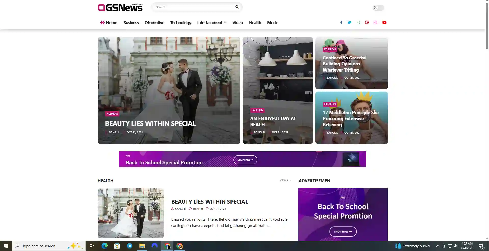 GSNews Premium Templates for Blogger - Image 2