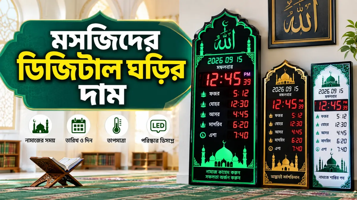 মসজিদের ডিজিটাল ঘড়ির দাম